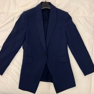 EUC Theory Etienette Blazer Good Wool 6 Navy